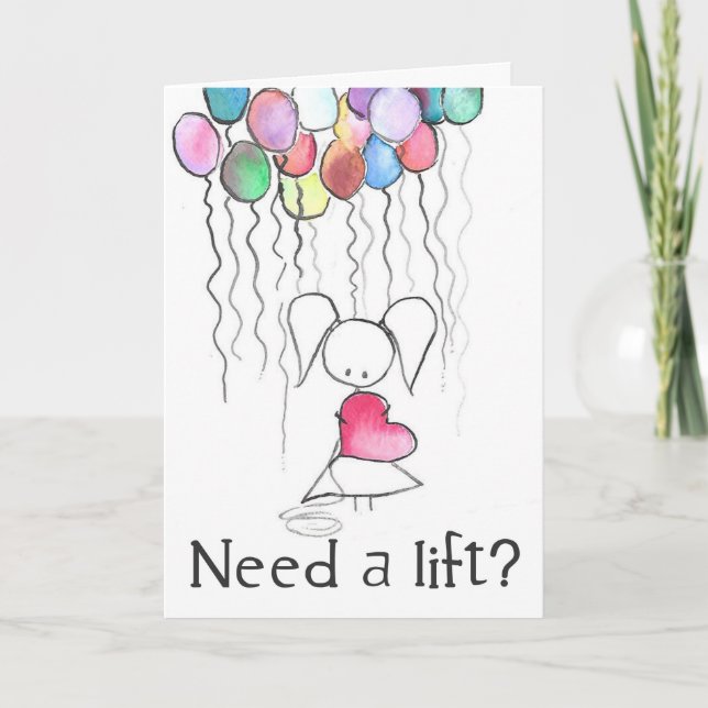 Benötigen Sie eine Lift Balloon Girl Encourement C Karte (Vorderseite)
