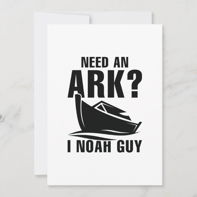 Benötigen Sie einen Ark I Noah Typ Dankeskarte (Vorderseite)