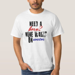 Benötigen Sie Wege eines Held Bergwerkes auf T-Shirt