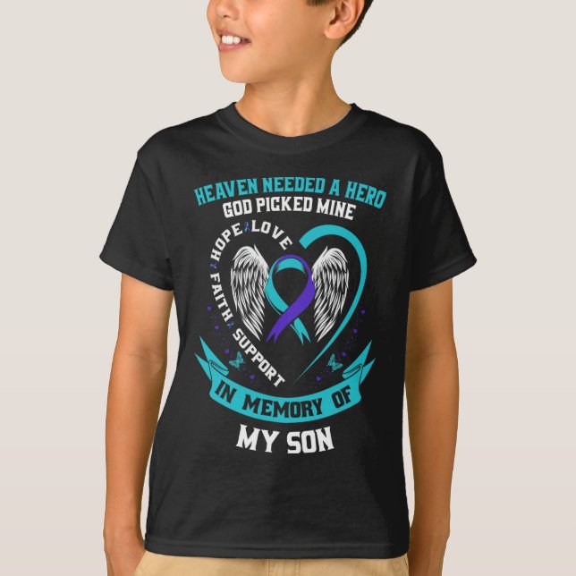 Benötigt einen Helden Gott wählte meinen Sohn Selb T-Shirt (Vorderseite)