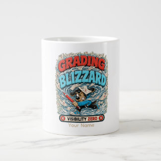Benotung Blizzard Personalisiertes Lustiges Lehrer Jumbo-Tasse