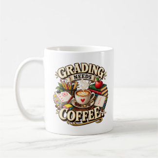 Benotung braucht Kaffee Lehrer Tasse