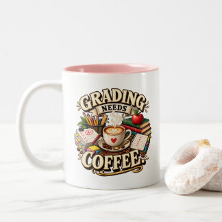 Benotung braucht Kaffee Lehrer Tasse