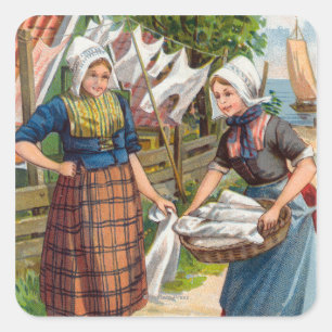 Bensdorp's Royal Dutch Cocoa Quadratischer Aufkleber