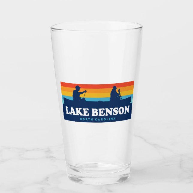 Benson North Carolina Canoe Glas (Vorderseite)