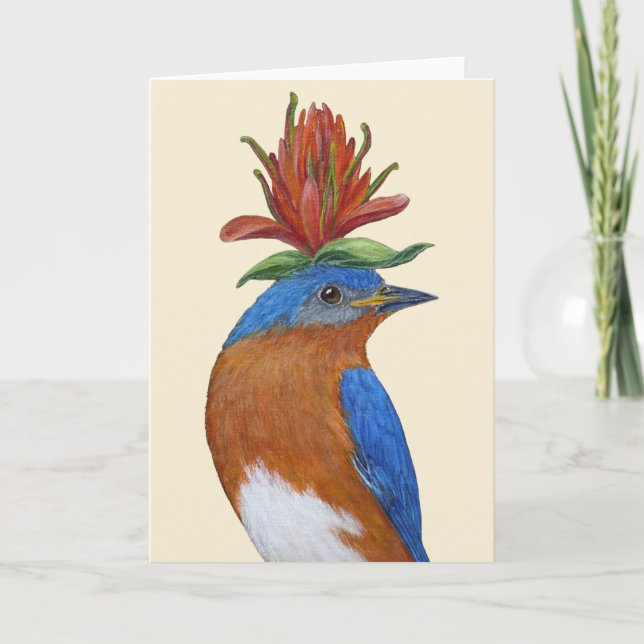 Benson the bluebird grellcard karte (Vorderseite)