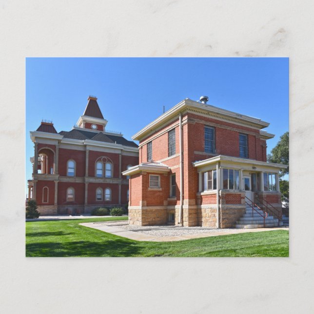 Bent Landkreis Jail and Courthouse, Colorado Postkarte (Vorderseite)