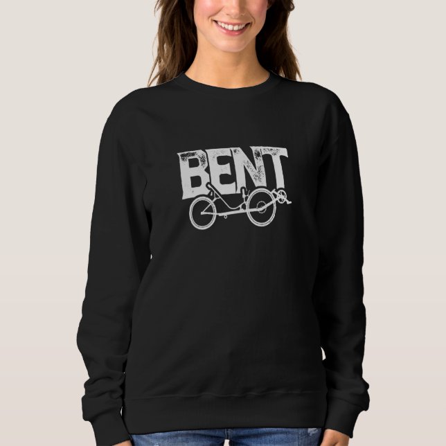 Bent Recumbent Bicyrider Sweatshirt (Vorderseite)