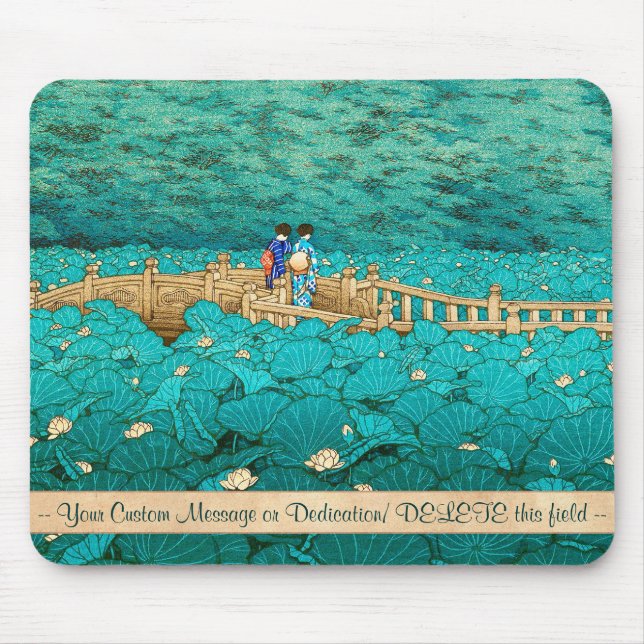 Benten-Teich bei Shiba Kawase Hasui japanische Lan Mousepad (Vorne)