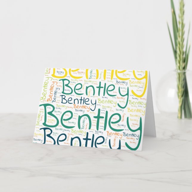 Bentley Karte (Vorderseite)