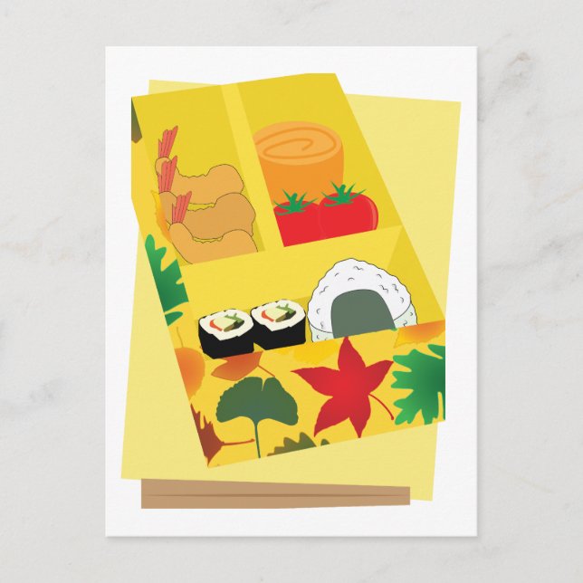 Bento-Box Postkarte (Vorderseite)