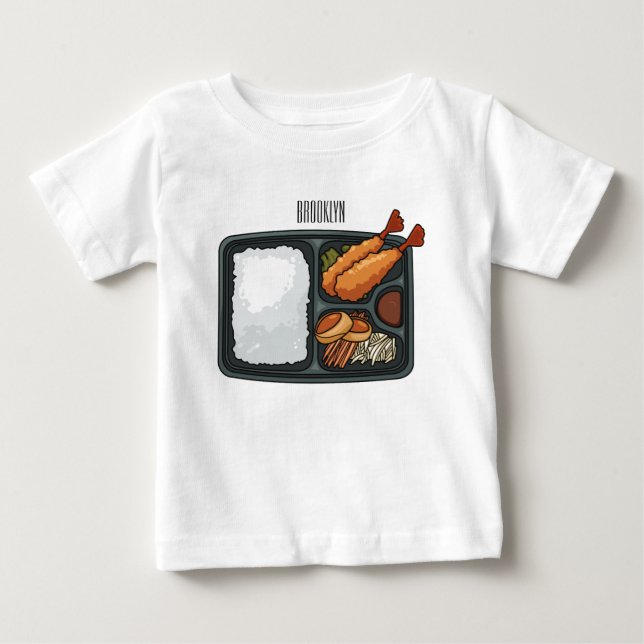 Bento Cartoon Illustration Baby T-shirt (Vorderseite)