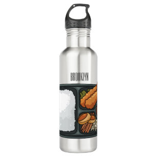 Bento Cartoon Illustration Edelstahlflasche