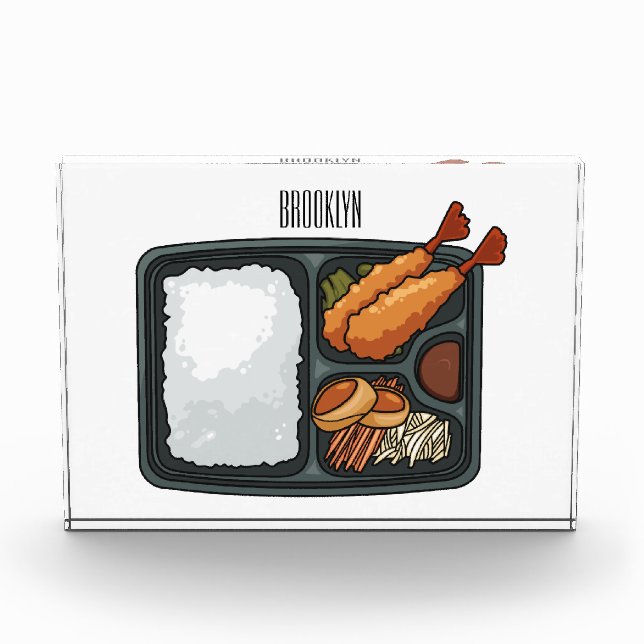 Bento Cartoon Illustration Fotoblock (Vorderseite)
