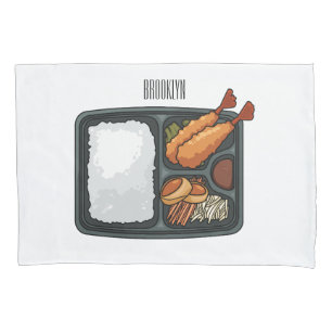 Bento Cartoon Illustration Kissenbezug