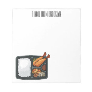 Bento Cartoon Illustration Notizblock
