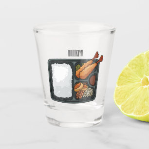 Bento Cartoon Illustration Schnapsglas
