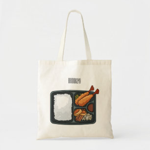 Bento Cartoon Illustration Tragetasche