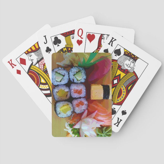 Bento Kasten-und Sushi-Spielkarten Spielkarten (Rückseite)