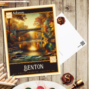 Benton, Arkansas   Vintage Postkarte