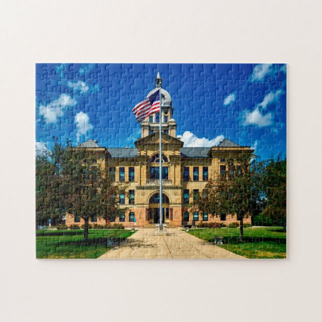 Benton Landkreis Courthouse Iowa. (Horizontal)