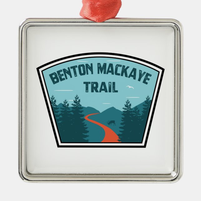 Benton MacKaye Trail Ornament Aus Metall (Vorne)