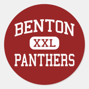 Benton - Panthers - High School - Benton Arkansas Runder Aufkleber