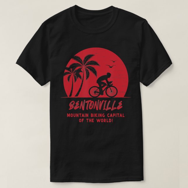 Bentonville Arkansas Mountain Biking  T-Shirt (Design vorne)