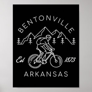 Bentonville Arkansas Mountainbiken Radfahrer Simpl Poster