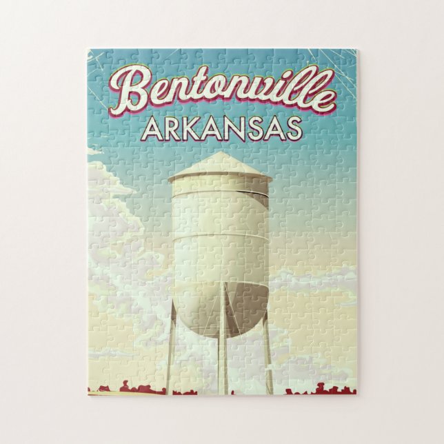 Bentonville, Arkansas Reiseplakat. (Vertikal)