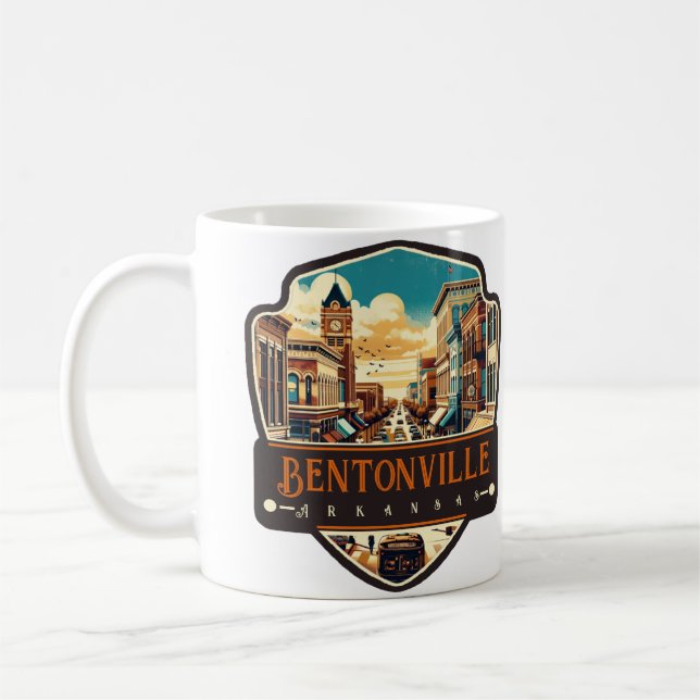 Bentonville, Arkansas | VINTAG Kaffeetasse (Links)