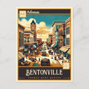Bentonville, Arkansas   VINTAG Postkarte