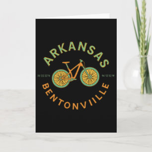 Bentonville Arkansas Vintage-Mountainbiking-Fahrra Karte