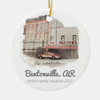 Bentonville Arkansas Walmart Aquarellverzierung Keramik Ornament