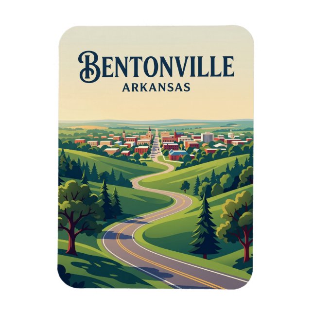 Bentonville USA Magnet (Vertikal)