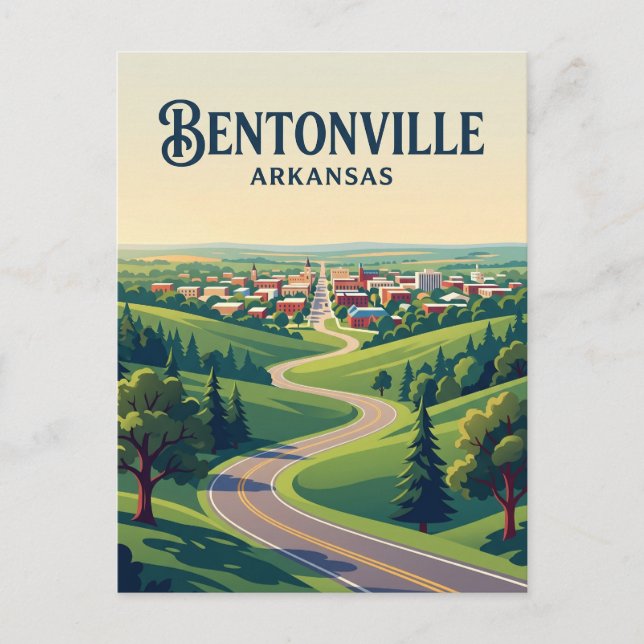 Bentonville USA Postkarte (Vorderseite)