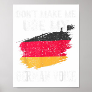 Benutze nicht meine deutsche Stimme Deutschland Le Poster