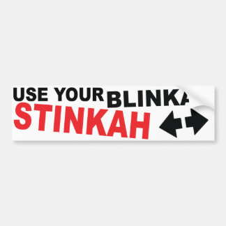 Benutzen Sie Ihr blinkah stinkah Autoaufkleber