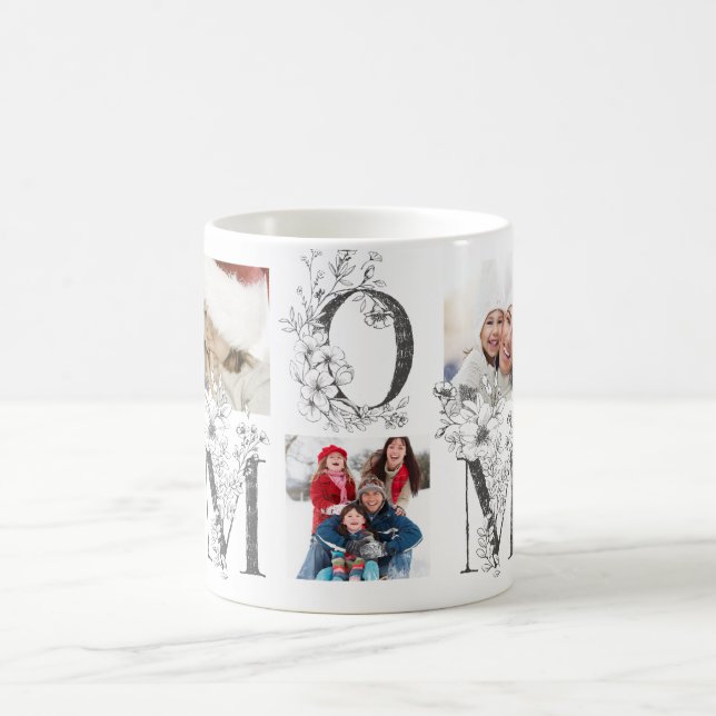 BenutzerBest | MAMA | Ever Floral Multi Foto Kaffeetasse (Mittel)