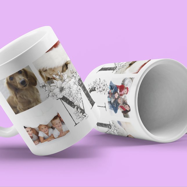 BenutzerBest | MIN | Jedes florale Multi-Foto Kaffeetasse (Von Creator hochgeladen)