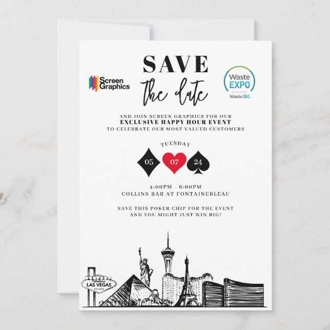 BENUTZERDEFINED SAVE THE DATE EINLADUNG (Vorderseite)