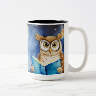 Benutzerdefinetes AA-Gebet Nüchterne Eule Big Bo Zweifarbige Tasse