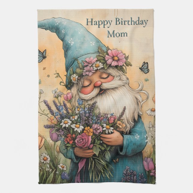 Benutzerdefinierbare Blume - GNOME-Illustration Geschirrtuch (Vertikal)