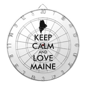 Benutzerdefinierbare CALM- und LIEBE-MAINE (BEHALT Dartscheibe