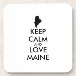 Benutzerdefinierbare CALM- und LIEBE-MAINE (BEHALT Getränkeuntersetzer