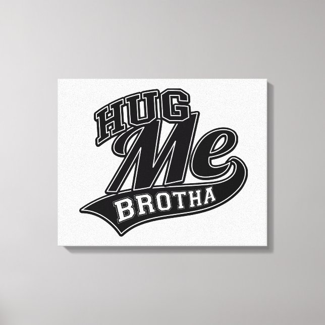 Benutzerdefinierbare Hintergrundfarbe für Hug Me Leinwanddruck (Vorderseite)