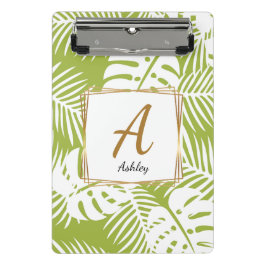 Benutzerdefinierbare Initials Grüne iPad-Abdeckung Mini Klemmbrett