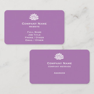 Benutzerdefinierbare Lavendel-Visitenkarte Visitenkarte