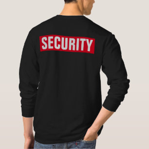 Benutzerdefinierbare Mens-Sicherheit schwarz auf z T-Shirt