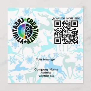 Benutzerdefinierbare Menükarte mit QRcode, Logo fü